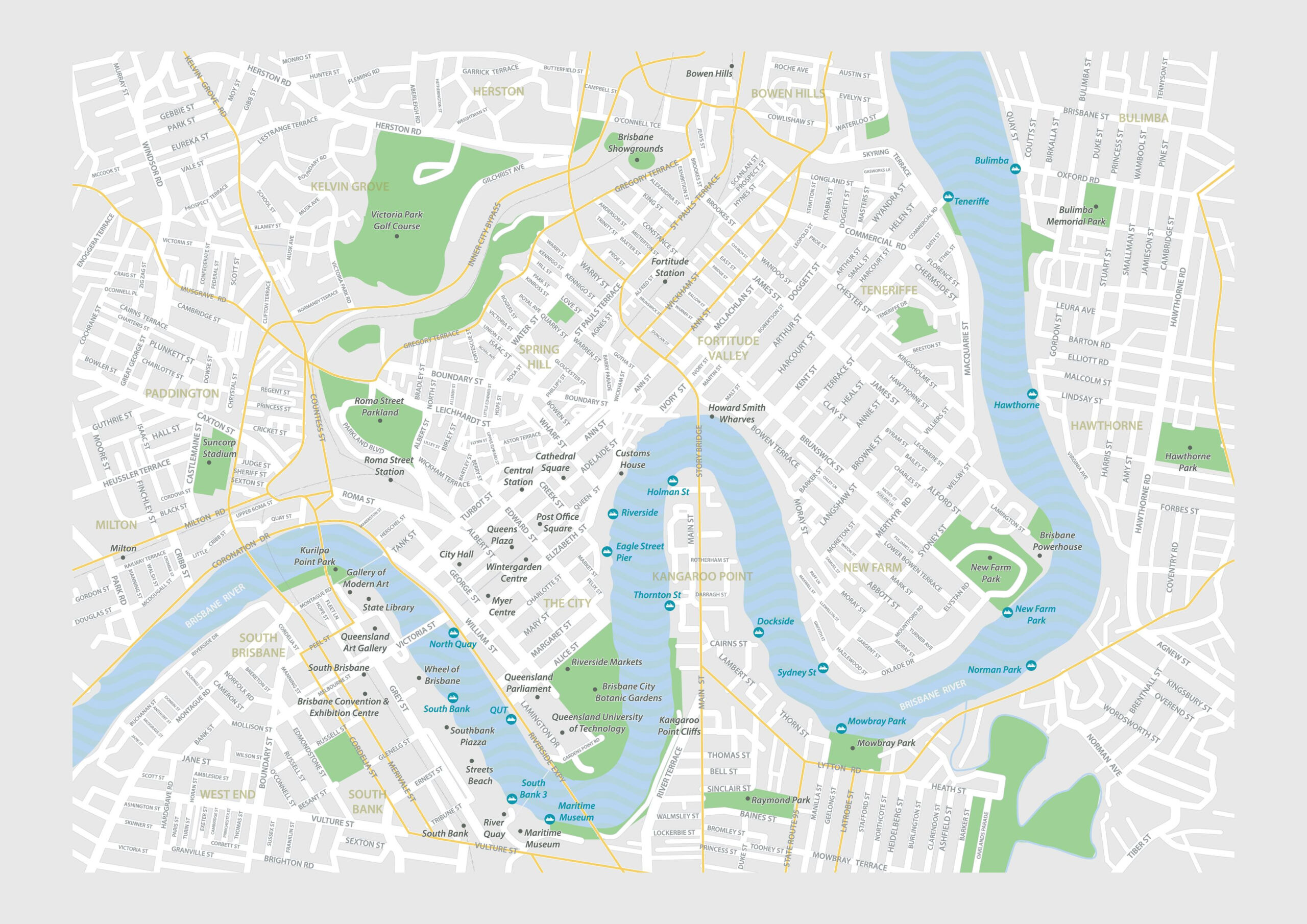 Best Suburbs Where You Can Jump In With Less Than 60K   Brisbane Suburbs Map Scaled 